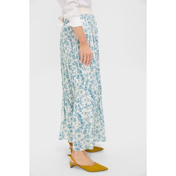 TUCKERNUCK Jardin De Fleurs Plisse Crinkle Terra Skirt Size XL NWT - Picture 6 of 8